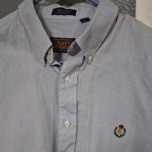 Chaps Men's Sky Blue Button Down Shirt